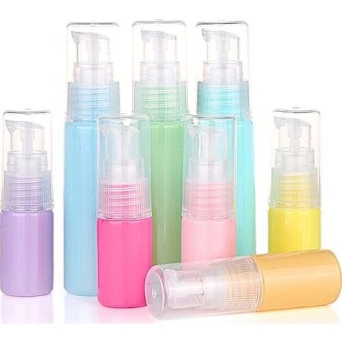 5pcs 10ml Silicone Refillable Mini Empty Cosmetic Container Perfume Traveler Packing Bottle Press Bottle For Lotion Shampoo Bath