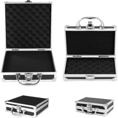 Aluminum Travel Instrument Organizer Suitcase Case Portable Alloy Toolbox Storage Luggage Small/Large Size