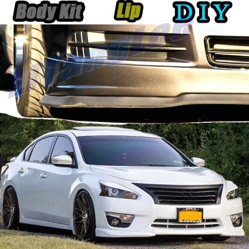Car Bumper Lip Front Spoiler Skirt Deflector For Nissan Altima L31 L32A D32 Teana L33 Tune Car Modified Body Kit VIP Hella Flush