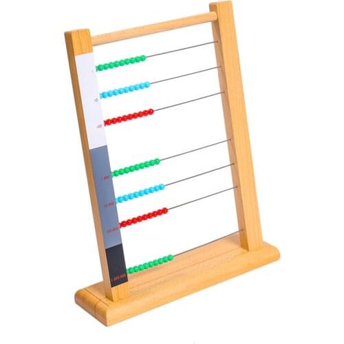 Montessori Large Bead Frame Montessori Mathematics Math Toys Educational Preschool Learning Material