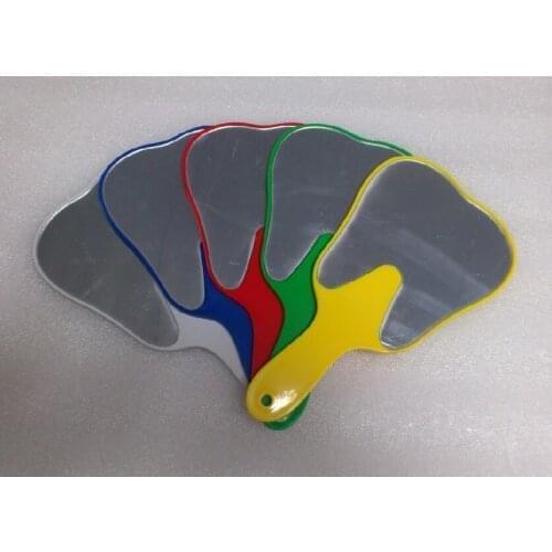 Hot-selling Dental mirror dental ornament / non-friable hand mirror , 7 mirrors, Multi colors random