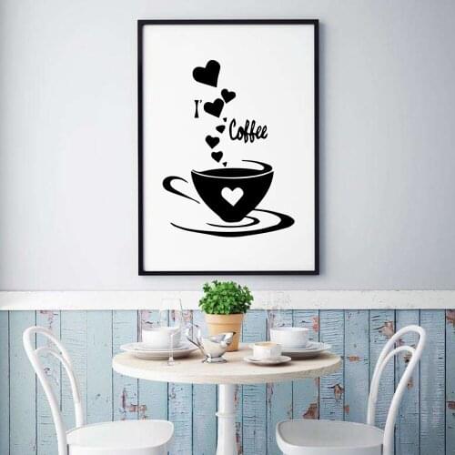 Hot Coffee Decals Cartoon Wall Decals Pvc Mural Art Diy Poster For Kids Rooms Decoration Wall Decoration Murals