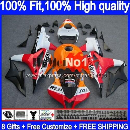 Injection For HONDA CBR 600 RR CC 600RR 600F5 CBR600RR Repsol red N36MC.7 CBR600F5 600CC CBR600 RR F5 2007 2008 07 08 Fairing