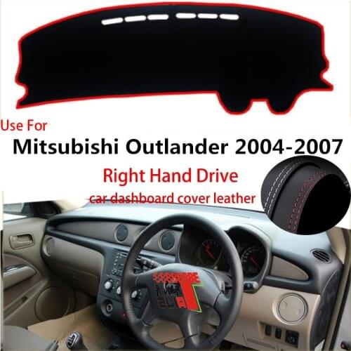 TAIJS Factory Classic High Quality Leather Car Dashboard Cover For Mitsubishi Outlander 2004 2005 2006 2007 Right hand drive