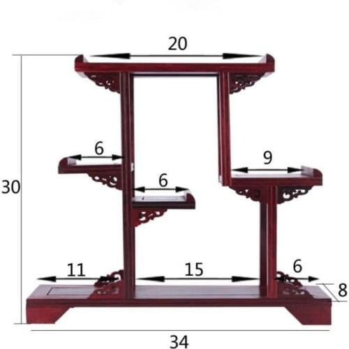 Red acid branch irregular tree form ancient shelf, antique rack, multi treasure rack, shelf, living room ornament rack