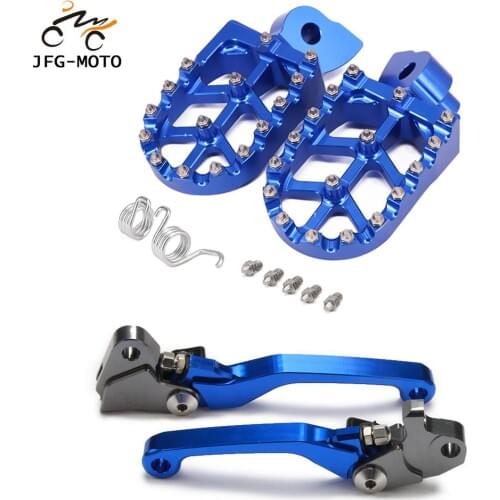 Motorcycle CNC Clutch Brake Lever And Foot Pegs Pedals Rests Footpegs For YAMAHA YZ125 2008-2014 YZ250F 2007-2008 YZ450F 2008