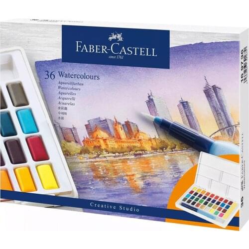 Faber-Castell Creative Studio Watercolours in pans 36ct and 48ct set