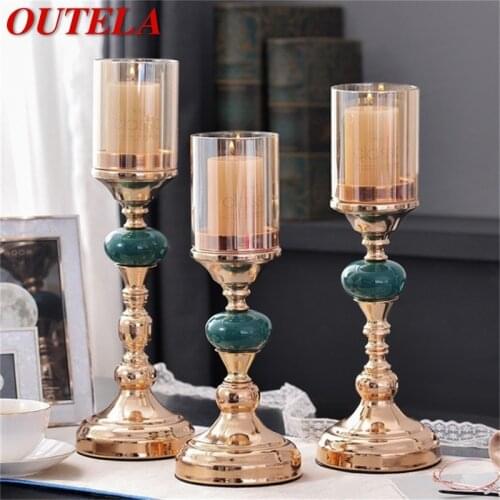 OUTELA Candle Table Light Modern Retro Decoration Luxury Lamp For Home Dinning Room