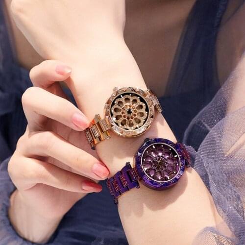 New Hot Watch Luck Ins Wind Quartz Steel Strip Ladies Watches Student Womens Watches Golden Girls Bracelet Luxury