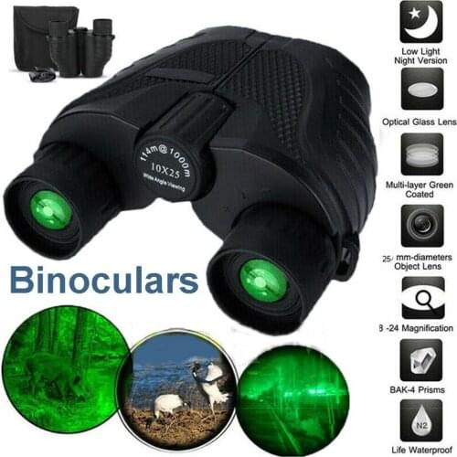 Hunting Binoculars Telescope Camping Binoculars Telescope Day Night Zoom Full Optics Telescope Case For Adventure Concerts