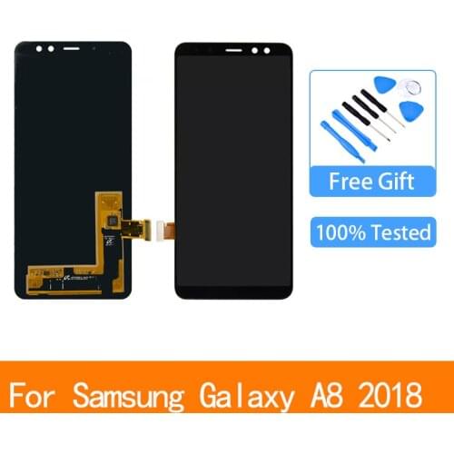 Original For Samsung Galaxy A8 2018 LCD Display Touch Screen Digitizer For Samsung A530 DIsplay Assembly Replacement Parts