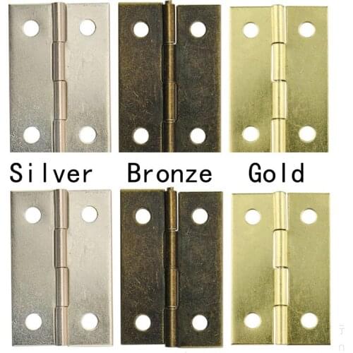 10 Pcs Square Antique Door Cabinet Hinges Furniture Accessories Jewelry Boxes Drawer Hinge Cabinet Fitting Furniture Hardware