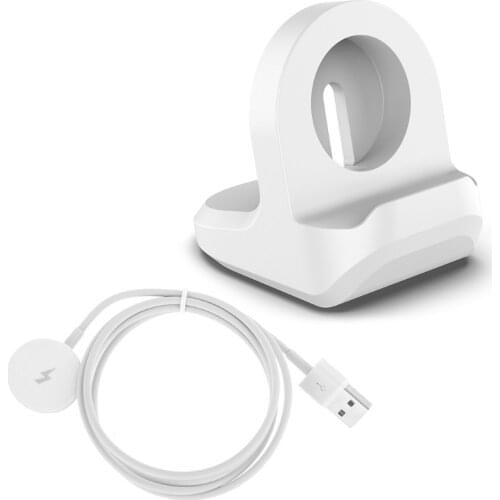 Portable Wireless Charging Base Stand Dock Smart Watch Charger Cable for fossil- Q Gen 1 2 3 Founder/Wander/Marshal