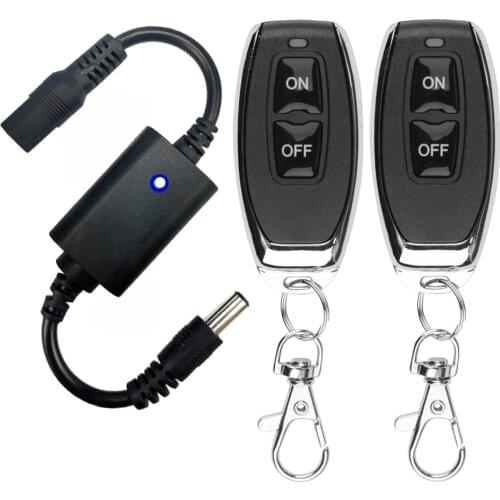 DC 3.7V 5V 9V 12V Wireless RF Remote Control Switch Relay Driver Power ON OFF For LED Light Strip Reading Lamp Micro Switch