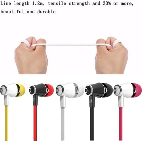 Sport Sweatproof Wired In-Ear Earphone JM21 Portable For Music Headset Bass Microphone Earphones Gaming Gaming Stereo With V4V3