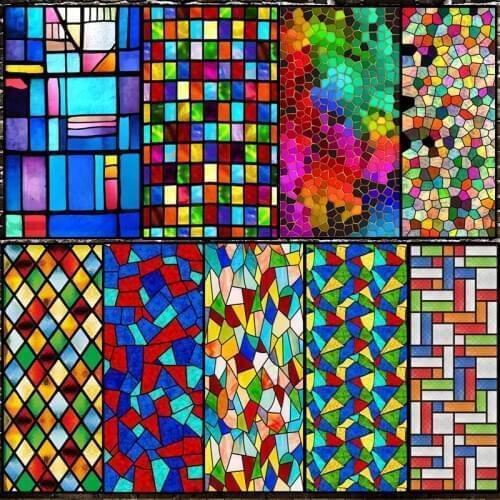 Static Cling Church frosted stained Jesus Custom glass window film home foil door sticker PVC self-adhesive decorative films