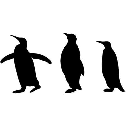 Car Sticker Penguin Decoration Body Pattern Car Sticker PVC Car Decoration Accessories Sticker Creative Black/white,16cm*8cm
