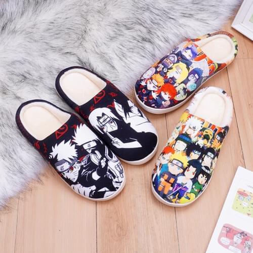 Anime Game Cute Indoor Shoes Winter Home Warm Slippers For Men Women Kids NAruto Boots Daily Suit