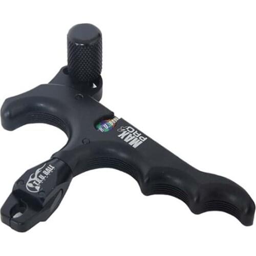 360 Degree Rotation Compound Bow 4 Finger Release Aid Adjustable Caliper Trigger Grip Thumb Release Archery Hunting