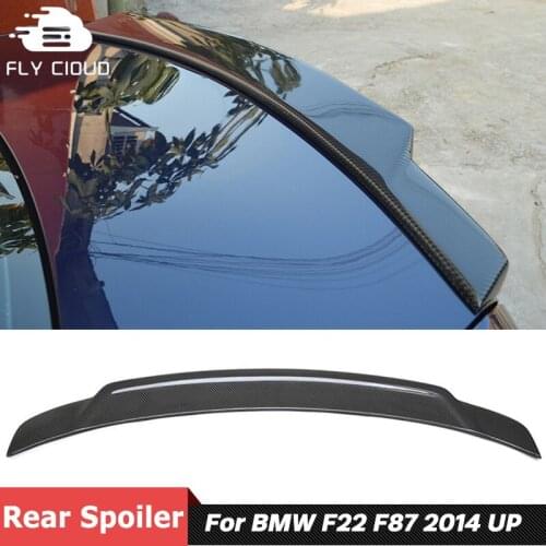 Carbon Fiber Material Back Trunk Wing Rear Spoiler For BMW 2 Series F22 M2 F87 Car Body Kit Tuning 2014 Up