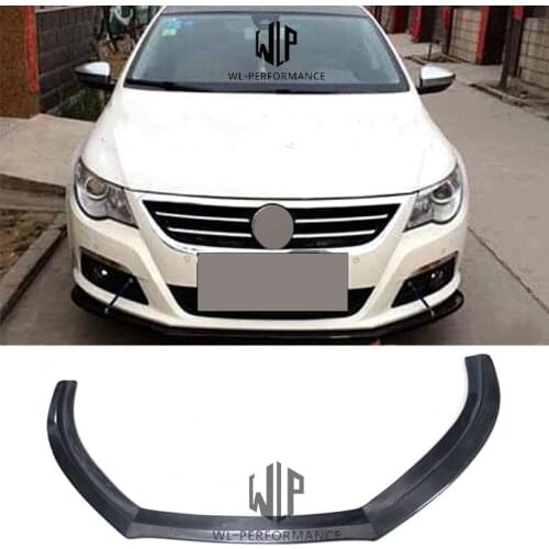 CC High Quality Carbon Fiber Front Lip Splitter Car Styling For Volkswagen CC Car Body Kit 2009-2012