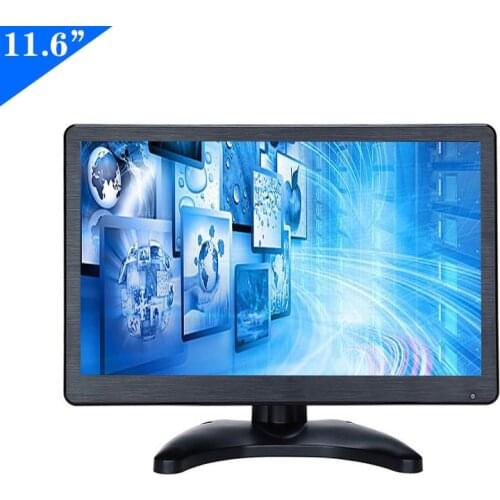 ZHIXIANDA 11.6 Inch 1920x1080 IPS Industrial Touth Screen Monitor For Car CCTV DVR Microscope Display HDMI VGA Input