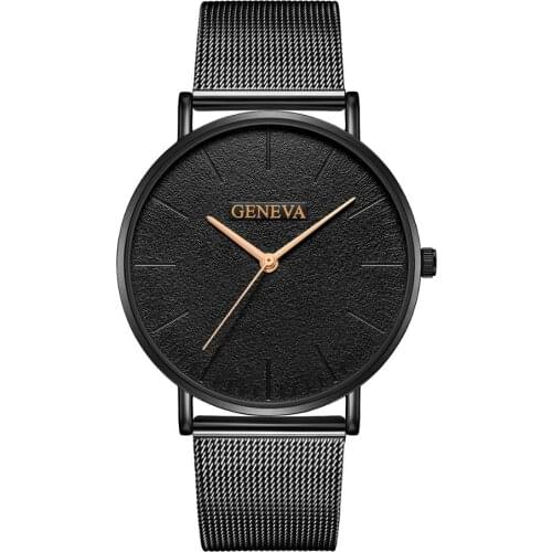 100pcs/pack Geneva Wholesale Womens Watch Rose gold Watch women Ultra-thin fashion relojes para mujer luxury wristwatches