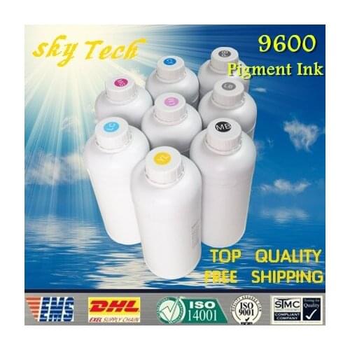 1000ML*8pcs , Pigment ink suit for Epson 9600 etc and Flatbed Ink Jet Printer ,anti-UV ,fluency ,Non-Clogging