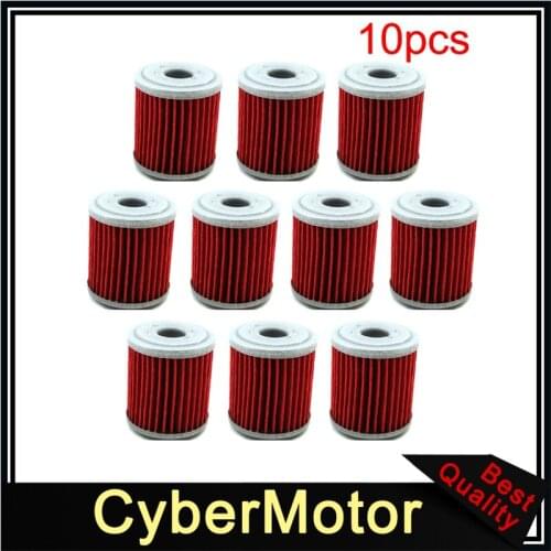 10x Oil Filter For SUZUKI RMZ250 KAWASAKI KX250 BETA EVO 250 300 RMZ450