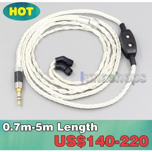 16 Core OCC Silver Plated Headphone Earphone Cable For AKR03 Roxxane JH Audio JH24 Layla Angie LN007201