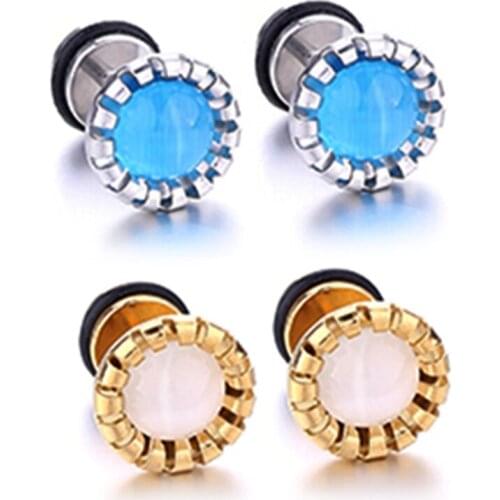 2020 New Fashionable Earrings for Women Colorful Ear Studs Korean Style Ear Piercing 1 Pair