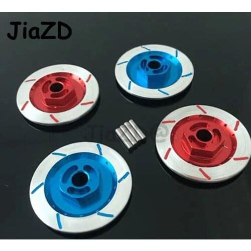 4Pcs Aluminum Alloy The Brake Disc Wheel Box Metal 12mm Hex Nut For RC 1/10 Scale Models RC Car Upgrade Parts HSP Sakura 94123