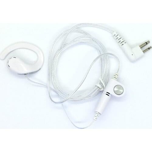 5X White aluminium foil high tensile headphone M for motorola cp040 cp140 ep450 cp150 gp3188 gp88s mag one a8 etc walkie talkie