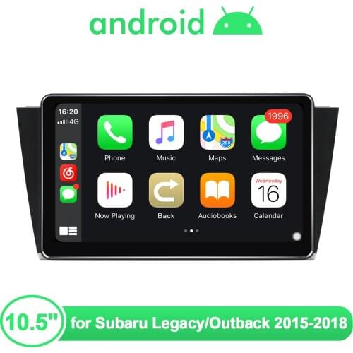 10.5''Multimedia 1 Din Head Unit Autoradio Android 10 Car Radio Stereo For Subaru Legacy Subaru Outback 2015-2018 Carplay DVR