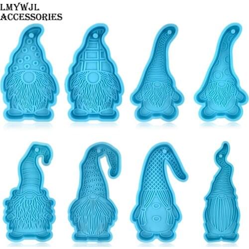 8 Models/Cartoon Dwarfs Silicone Mold for Resin DIY Keychain Jewelry Craft Mold Earring Pendant Epoxy Resin Molds