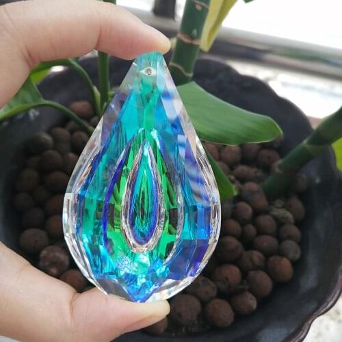 Camal 10pcs 76mm AB Colorful Drop Crystal Prisms Pendant Chandelier Suncatcher Rainbow Hanging Ornament Home Decor Lighting Lamp