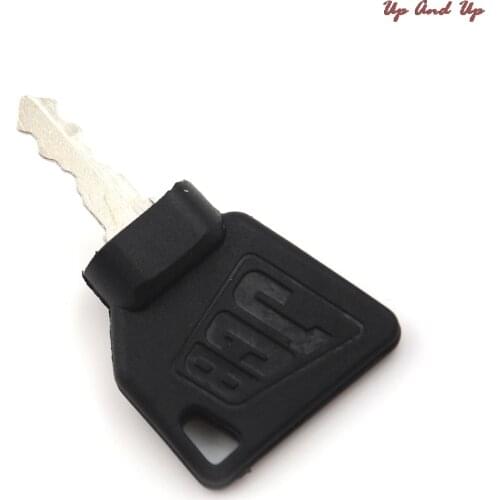 2PCS Black JCB 3CX Parts Digger Plant Keys Equipment Ignition Stainless Steel Key For Switch Starter