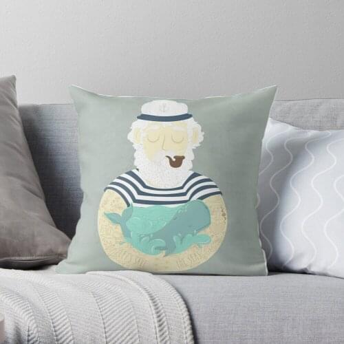 Lets Save The Seas Throw Pillow Cushion Cover Polyester throw pillows case on sofa home living room car seat decor 45x45cm