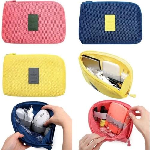 Travel Data Cable Storage Bag Earphone Wire Organizer Case for Headphone Line Headset Mobile Power Organizer Storage Box