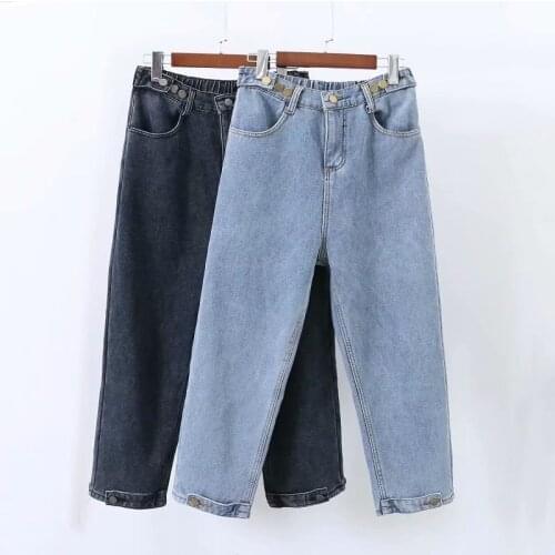 High Waist Winter/autumn Boyfriend Jeans for Women Mom Jeans Cowboy Harlan Pants 5Xl Loose Vintage Thick Plus Velvet Jeans Woman