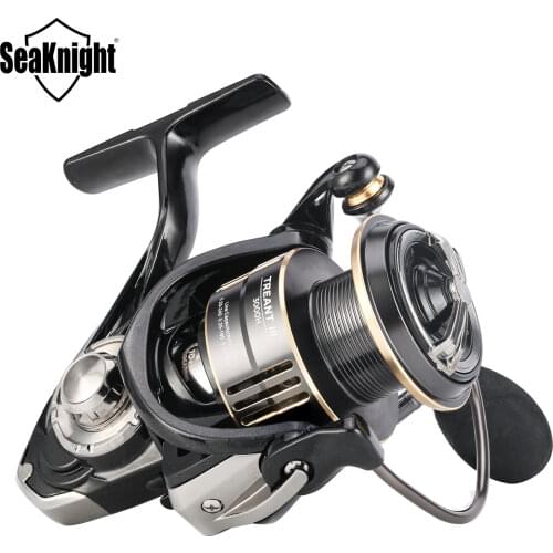 SeaKnight Brand TREANT III Series Fishing Reel 5.0:1 5.8:1 Spinning Reel 1000-6000 MAX Drag 28lb for Carp Fishing Dual Bearing