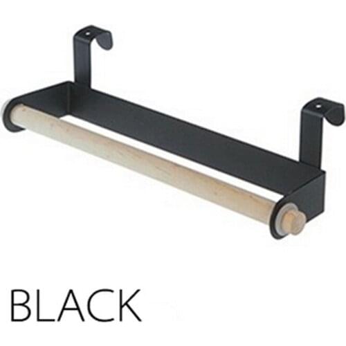 Adhesive/Hook Style Roll Paper Holder Towel Storage Rack Hanging Shelf For Kitchen Bathroom Cabinet Door Accessories