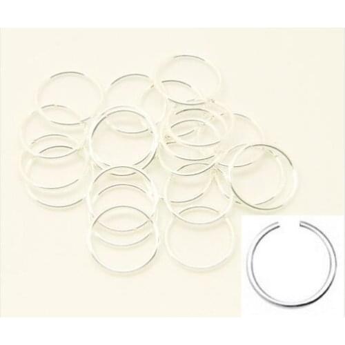 50pcs/lot Free Shipping 925 Sterling Silver Nose Ring Hoop 8mm Small Thin Piercing Stud| Body Jewelry