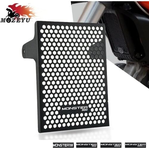 Oil Cooler Guard For Ducati Monster 796 2010-2016 Monster 1100 1100 S/EVO 2009+ Aluminum Motorcycle Radiator Grille Guard Cover