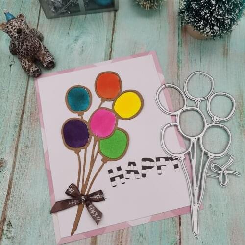 Balloon cutting dies 2021 New Metal Cutting Dies for DIY Scrapbooking Embossing Decorative Crafts Supplies Cards Making