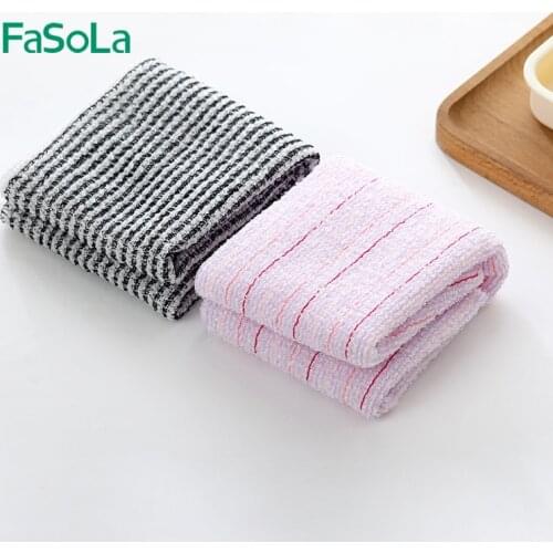 Bathroom Nylon Towel Bamboo Charcoal Rubbing Washcloth Bath Brush for Back Towels Exfoliating Scrub Shower Sponge for Body