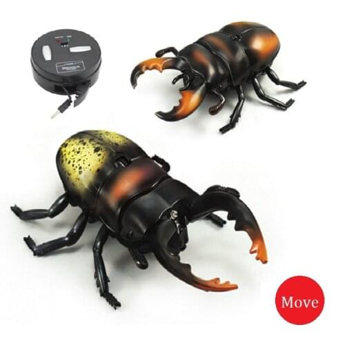 New Strange Remote Control Beetle Shovel Beetle Simulation of Molestation Insect Infrared RC Electric Insect Toys Truely Running
