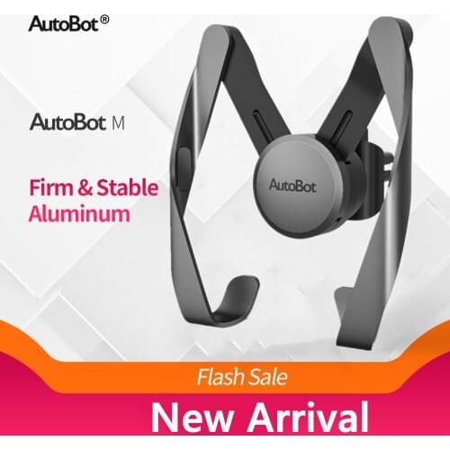 AutoBot Car Phone Holder Air Vent Mount Adjustable Bracket for GPS/ iPhone X 8 7 6s Plus 5s Space Grey