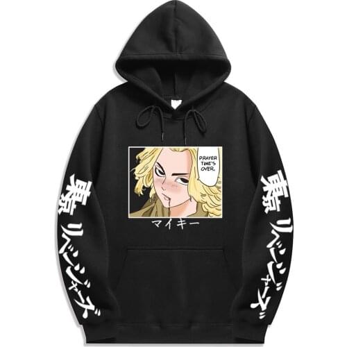New Trend Autumn Winter Unisex Anime Tokyo Revengers Printed Hooded Sweatshirt Casual Loose Soft Pullovers Leisure Hoodie