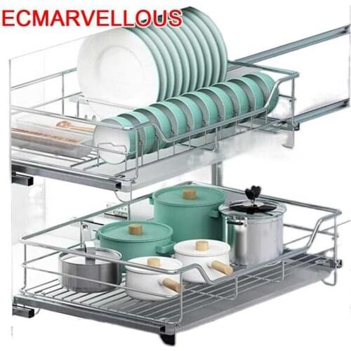 Cucina Organisadores Para Armario De Cosina Dish Drainer Stainless Steel Organizer Cuisine Cocina Kitchen Cabinet Storage Basket